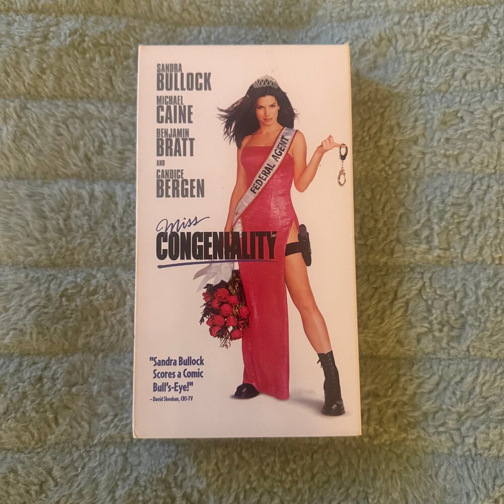 Miss Congeniality VHS (2000) Sandra Bullock Classic 90s Comedy
